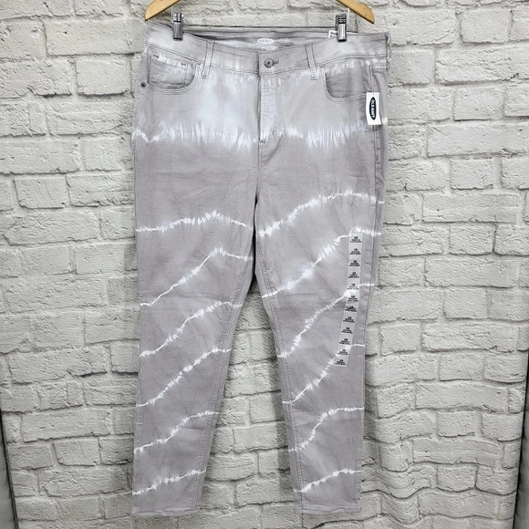 Old Navy Denim - Old Navy Rockstar Super Skinny High Rise Cool Tie Dye Jeans Sz 18 NWT